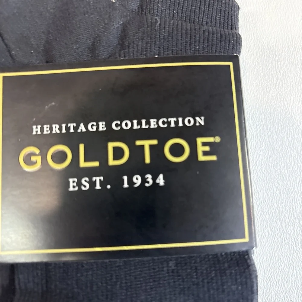 GOLDTOE Men's Metropolitan Over-The-Calf Dress Socks, 3-Pairs, Black,‎ Sz 6-12.5